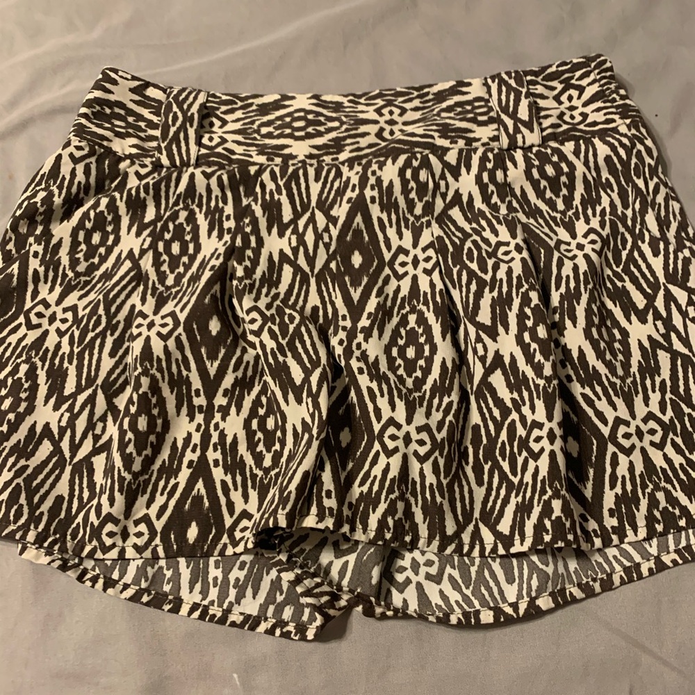animal printed shorts
